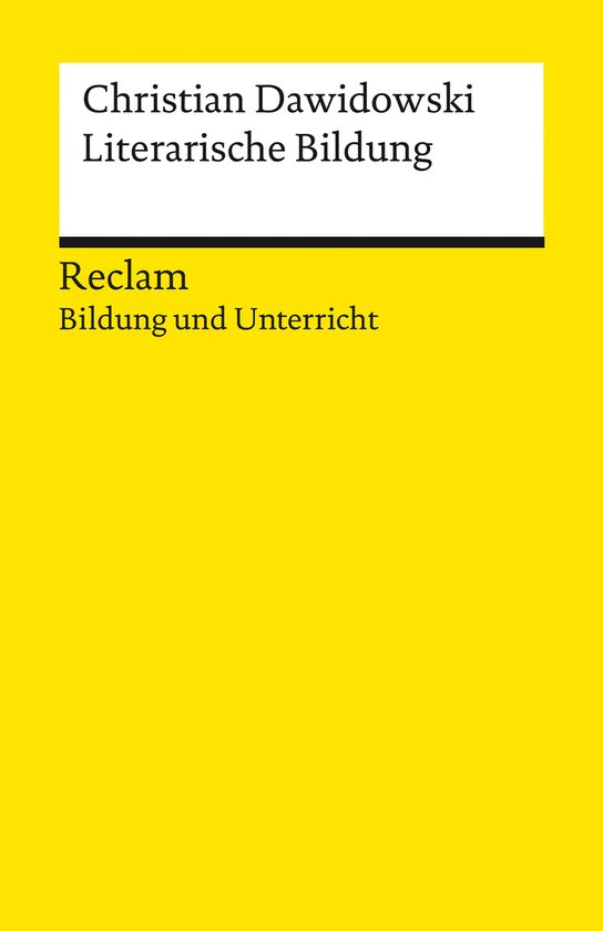 Reclams Universal-Bibliothek - Literarische Bildung - cover