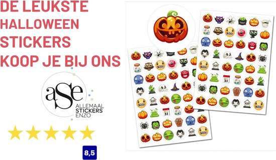 Halloween Stickers – 96 Stickers – 2 Stickervellen Traktatie ...