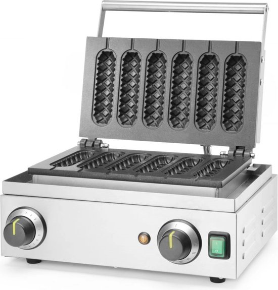 Foto: Domo do9224w roterend wafelijzer rechthoekige wafels 4x7 1400w