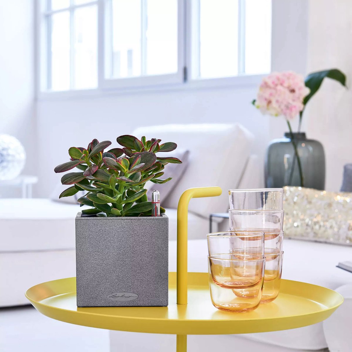 Lechuza Canto Stone 14 - Planter - with removable inner pot