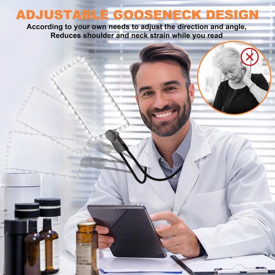 SAFE Leesloep met LED verlichting en 2x vergroting - Filatelie