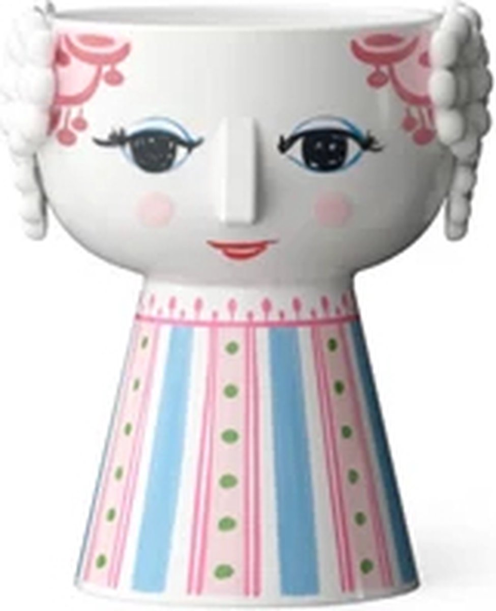 Bjørn Wiinblad Eva kandelaar H9.5cm D8cm roze