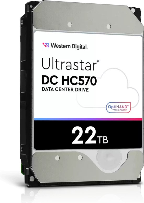 Western Digital Ultrastar DC HC570 interne harde schijf 22 TB 7200 RPM 512 MB 3.5" SATA III — afbeelding 2