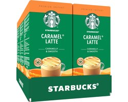 Starbucks Caramel Latte oploskoffie - 6 doosjes x 5 zakjes