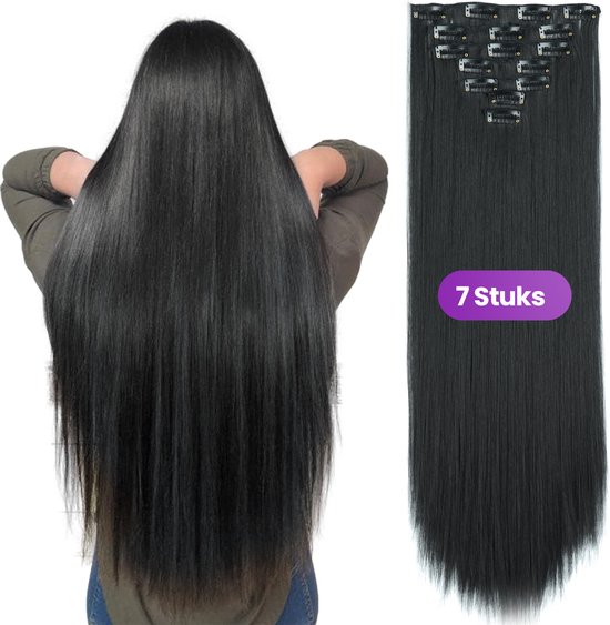 Foto: Sassygoods haar extensions clip in hairextensions clip in extensions extensions clip in haarstuk nephaar nep haar haar professionele haarverlenging zwart