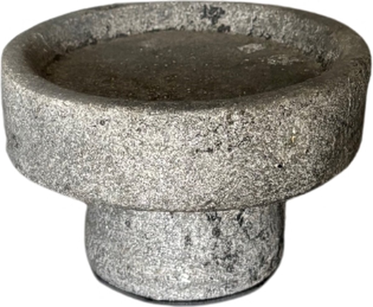 STILL - Kaarsenstandaard - Op voet - Earth - Grijs - 12 x 7,5 cm
