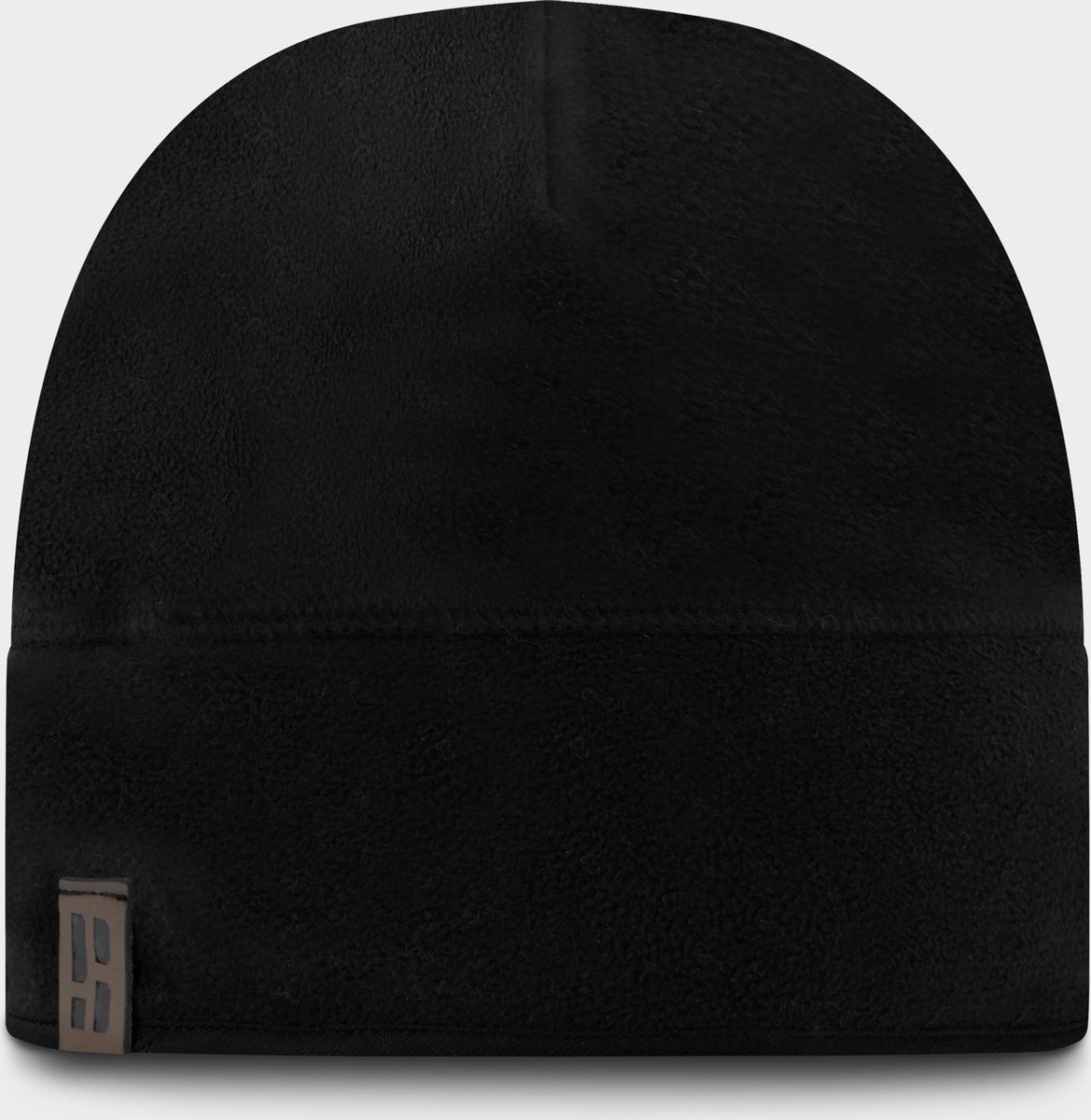 Poederbaas muts One fleece beanie skimuts voor wintersport wintersport muts Zwart