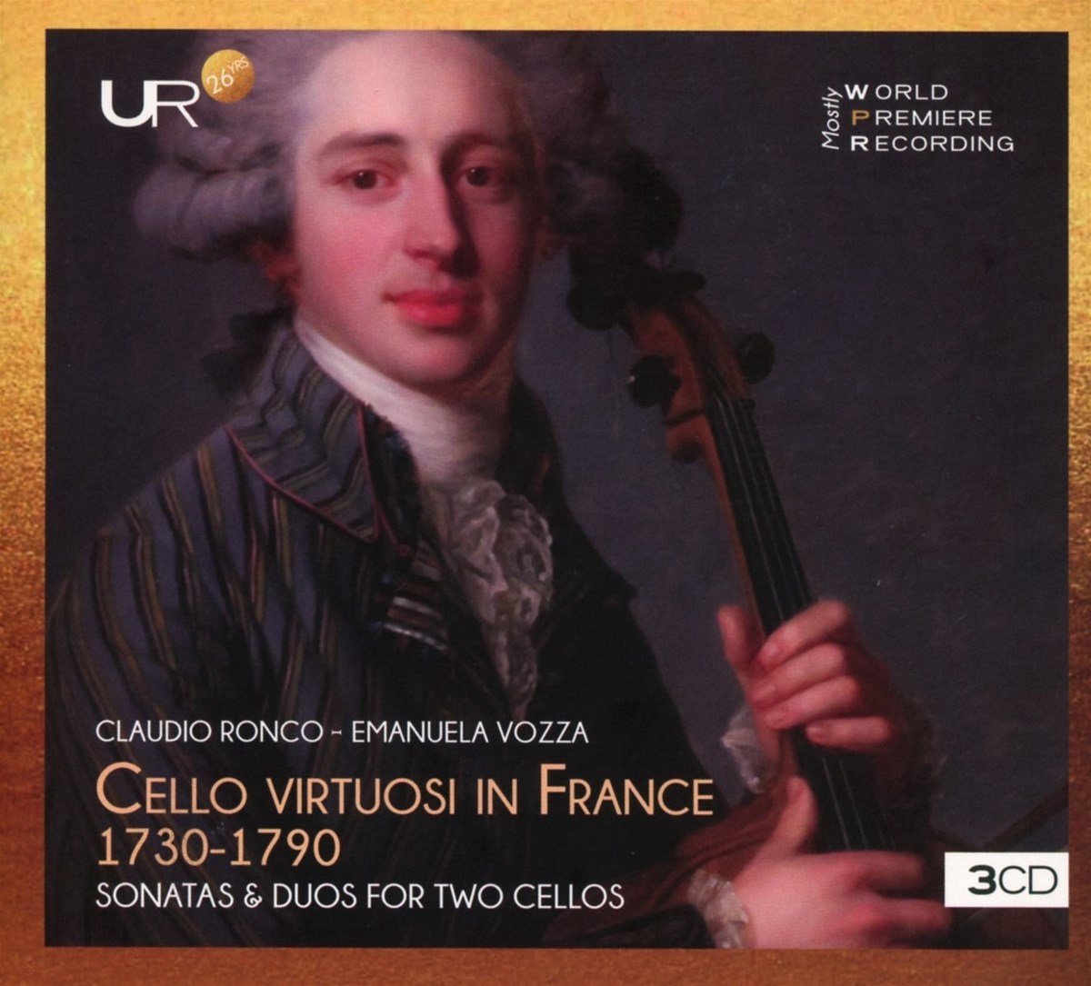 Claudio Ronco & Emanuela Vozza - Cello Virtuosi In France 1730-1790 (3 CD)