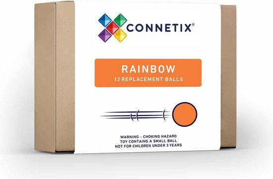 Foto: Connetix magnetisch tegels regenboog ballenpakket 12 stuks