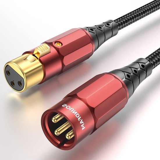 Premium Bus XLR Cable Plug to Bus Microphone Cable 24K Gold Plated ...