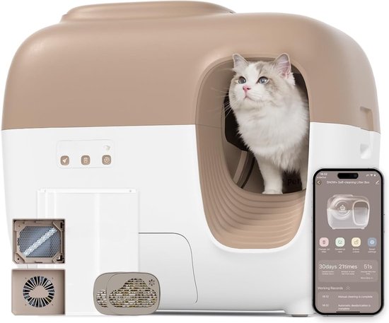 Verschillende soorten automatische kattenbakken