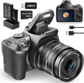 Professionele Digitale Camera – Fotocamera – Handycam – Camcorder – Vlog Camera voor Beginners – Compact – Ultra HD – 40x Zoom – Complete Set