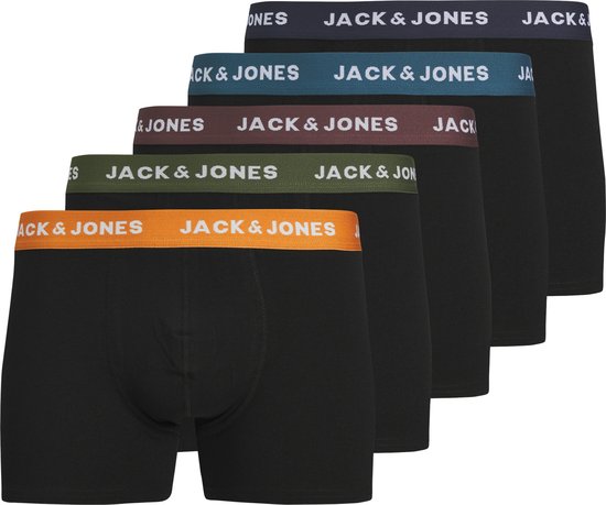 Boxer Jack & Jones Junior Jacoliver | Confezione Da 5 | Cotone | Per Bambini E Ragazzi - Foto 3