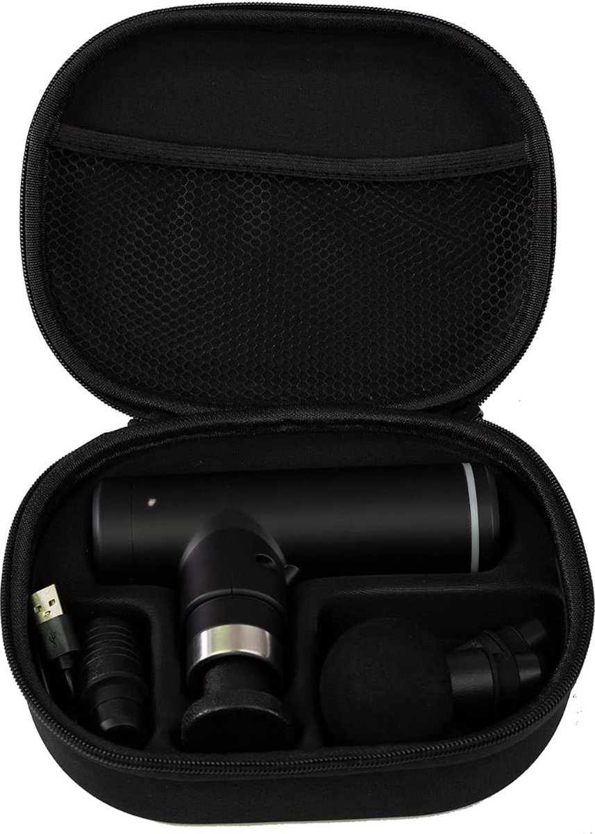Afbeelding 3 van Equivera Massage Gun Professioneel - Massagegun - Massageapparaten - Massage Pistool - Compact Massage Apparaat