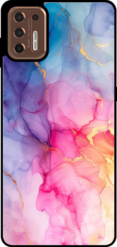 CADORABO Telefoonhoesje Geschikt Voor Case Cover Telefoonhoesje Voor Motorola MOTO G9 PLAY Liquid Groen 136013823