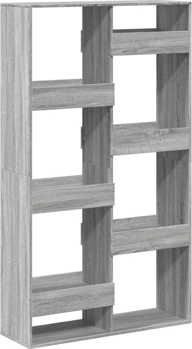 vidaXL kamerscherm - 100x33x175 - cm - bewerkt - hout - grijs - sonoma - eikenkleur grijs sonoma eiken