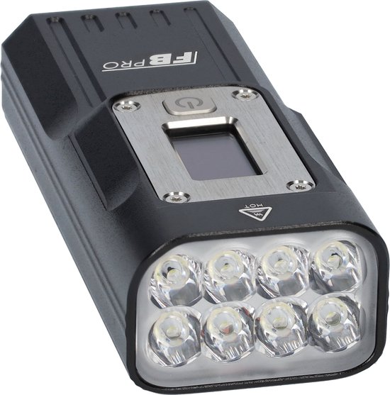 LED fietslamp - Voorlicht fiets - Fietslicht - Compact fietslampje - Hoge helderheid - USB-C oplaadbaar - LED display scherm - 360 graden draaien - 2000 lumen - 5V - 10000mAh - 300-500m schijnafstand - Klem inbegrepen - Zwart — afbeelding 5