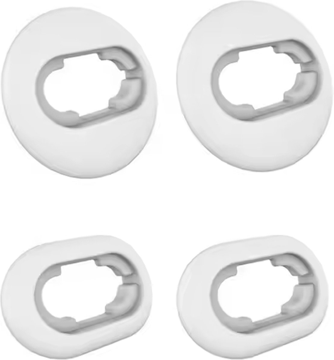 Ibley ComfortFit siliconen tips voor Galaxy buds Live Wit - Siliconen Earplug - S/L formaat - 2 paar - 2 maten