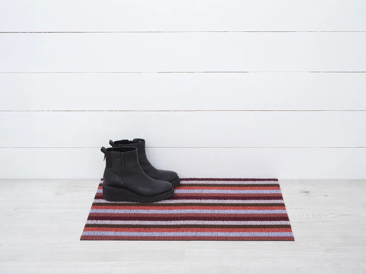 Chilewich Deurmat-Even-Stripe_Berry-46 x71-cm