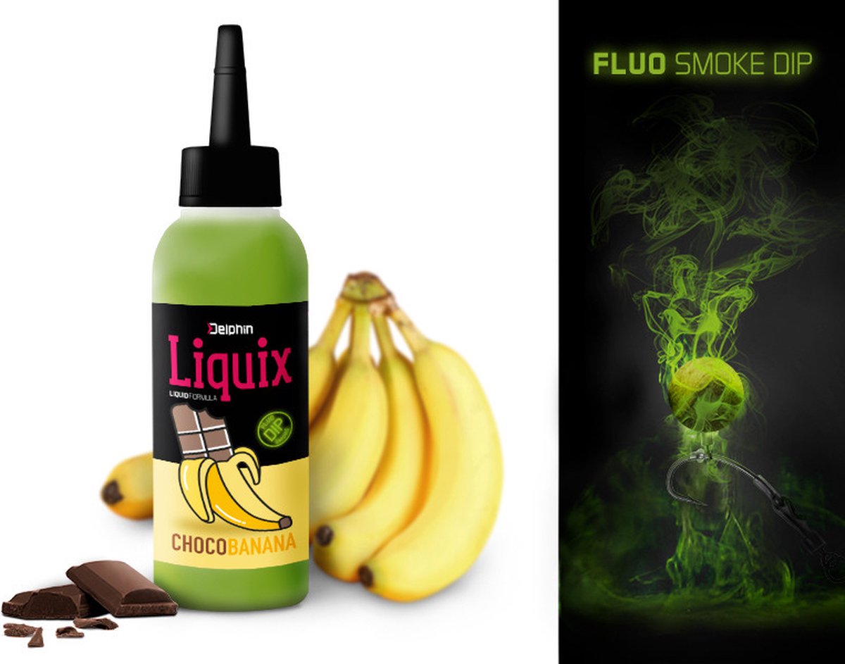 Delphin Fluo Dip D SNAX LiquiX | 100ml Chocolate/ Banana