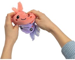 Omkeerbare Axolotl knuffel - Stemming - Roze /Paars