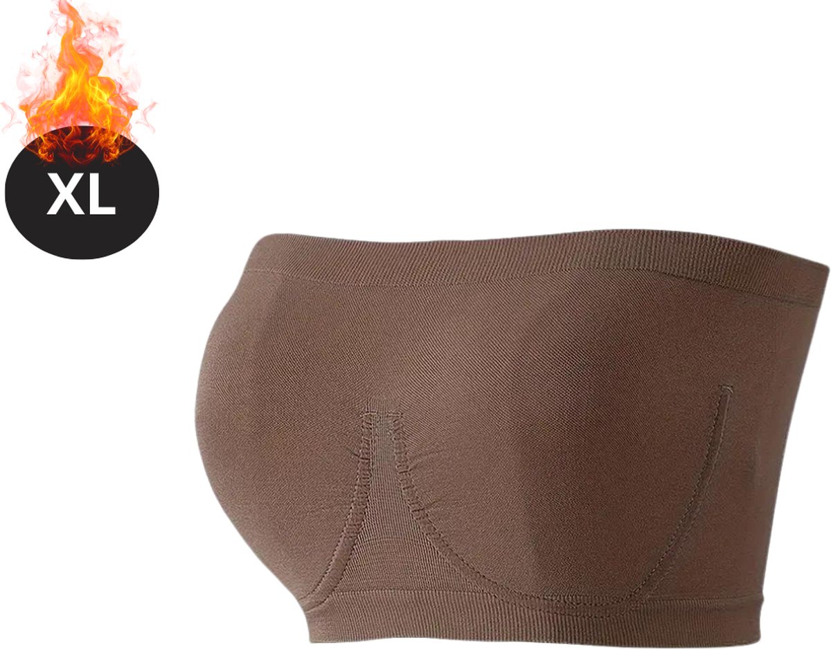 Nivard BH Zonder Beugel - Zonder Bandjes - Push-up Bh's - Comfort Beha - Comfortabel - Sterk - Yoga - Dames - Donkerbruin