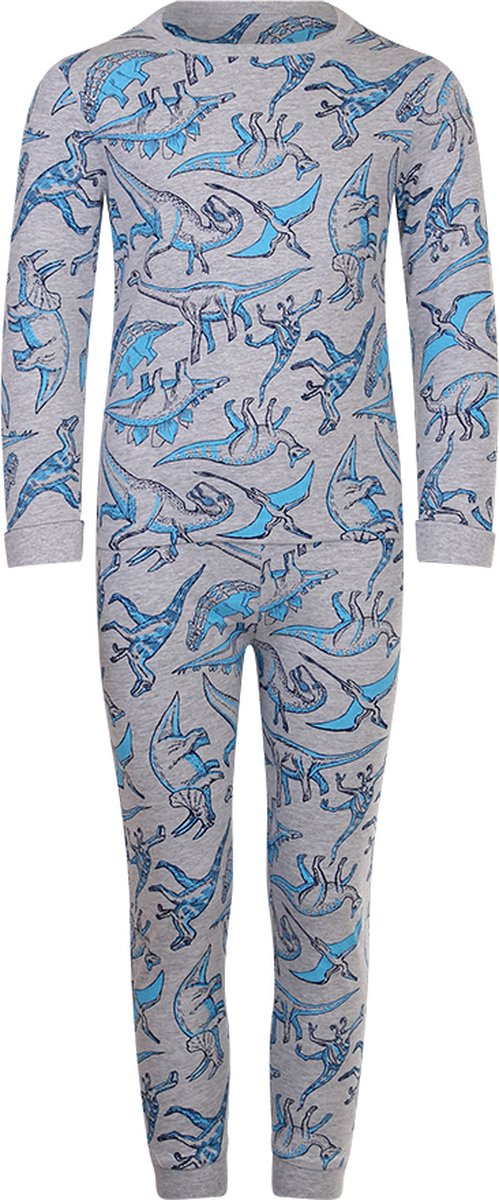 Jongens Pyjama Dino's. Merk Pebble Stone. Maat 92/98. Een mooie stoere Kinder pyjama. Verkrijgbaar in 3 maten.