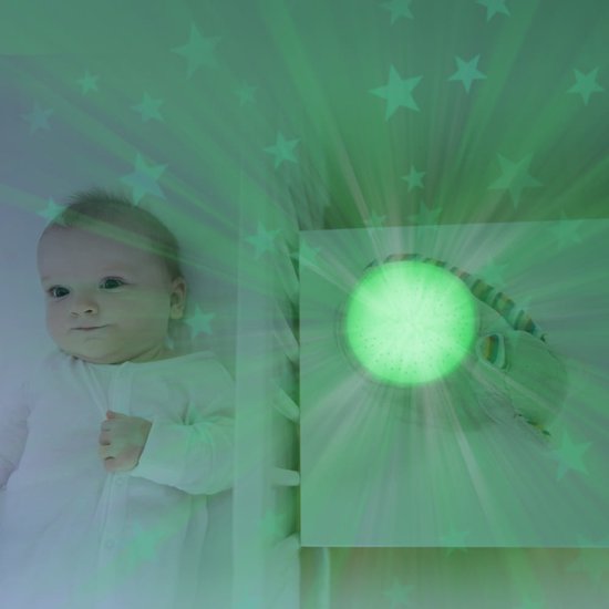 Zazu - Kiki de Kat - Luxe plafonprojector met verschillende soorten muziek en huilsensor - De Projector bevat 3 mooie kleuren om een prachtige sterrenhemel te creeeren! van Zazu — afbeelding 2