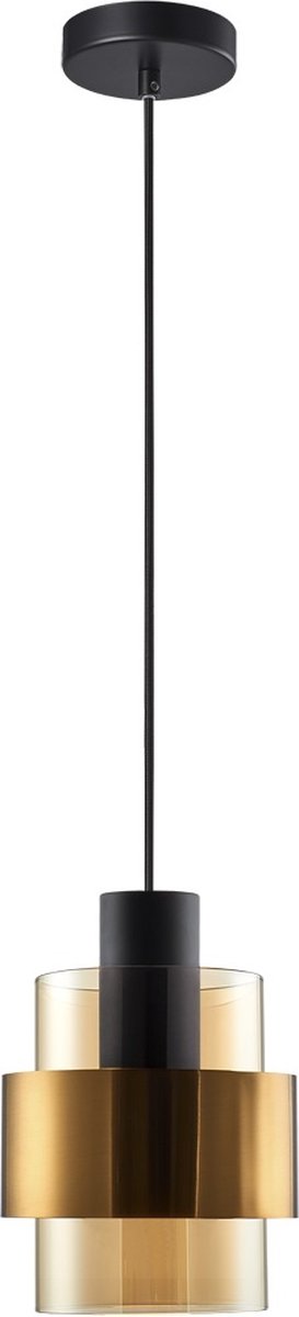 Freelight - Hanglamp Chiasso 1 lichts Ø 14 cm zwart goud