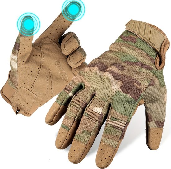 Gants Bovista Airsoft - Tactique - Gloves tactiques - Armée - Gants tactiques Hardknuckle - Vert XL