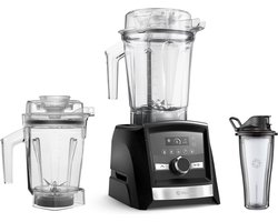 Vitamix Blender A3500i bundle - Mélangeur puissant américain - avec 2 pichets et gobelet - 10 vitesses - 10 ans de garantie