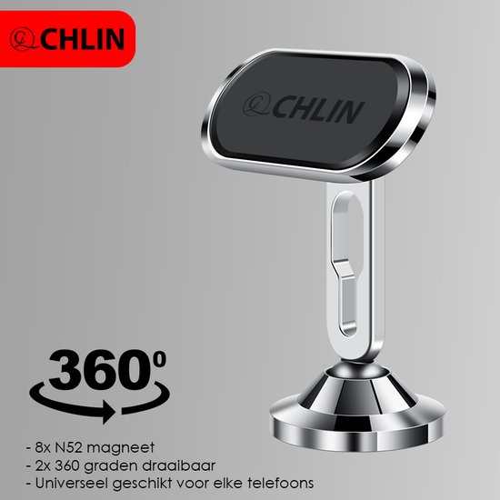 Geüpgrade 8 sterke magneten] Autotelefoon houder magnetische met 360 ° rotatie, universele magnetische mobiele telefoon houders Air Vent Cradle, compatibel met iPhone 12 11 XS Samsung S20 S10 note 9