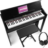 Bol.com MAX RhapsodyDP61 complete keyboard set - digitale piano met meubel inclusief bankje en koptelefoon aanbieding