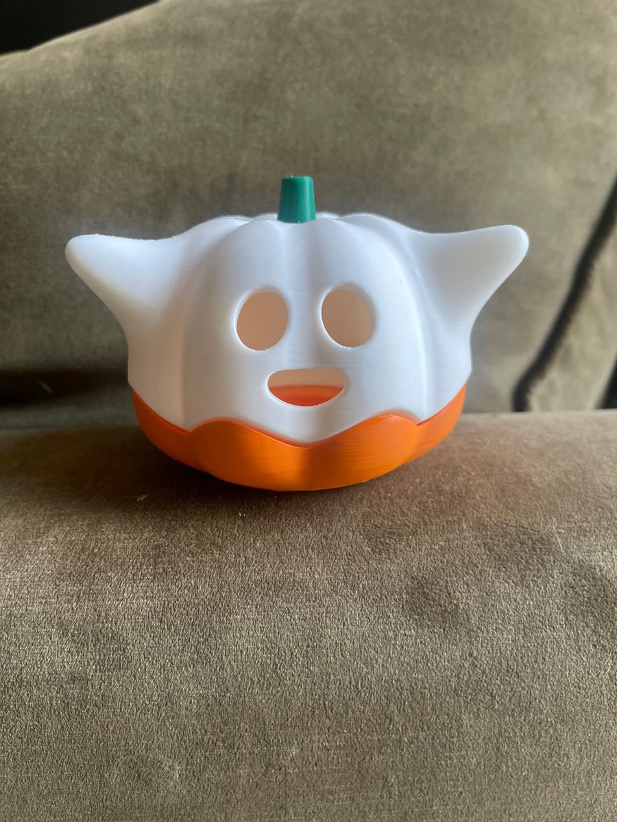 Jack o Ghosty - pompoen - Halloween - 3D geprint - 3DPrintingArtist