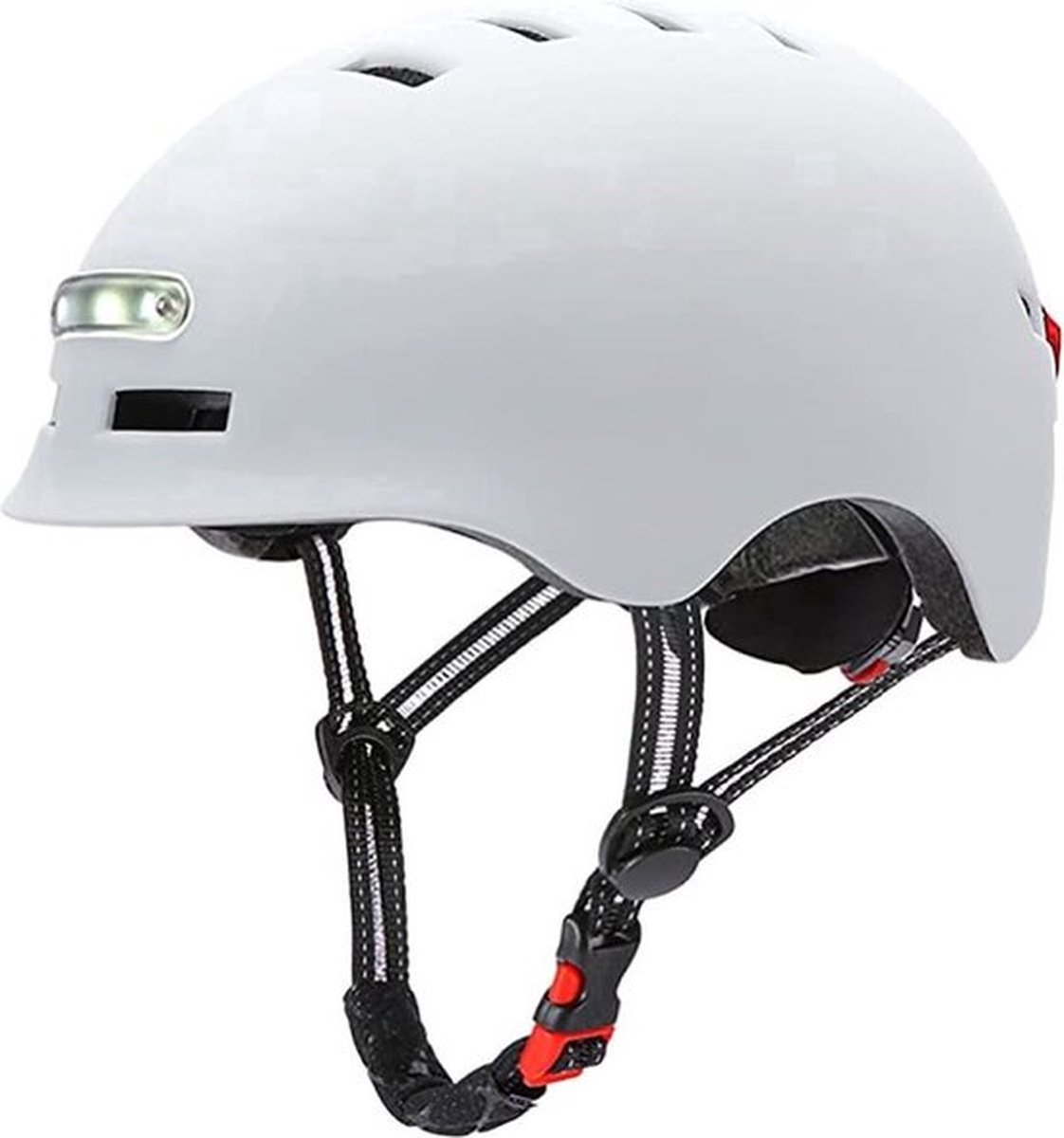 Mogi Products Fietshelm met LED-verlichting met voor- en achterlicht|Maat XL 61-64 cm|SMART helm| Fiets, Step|