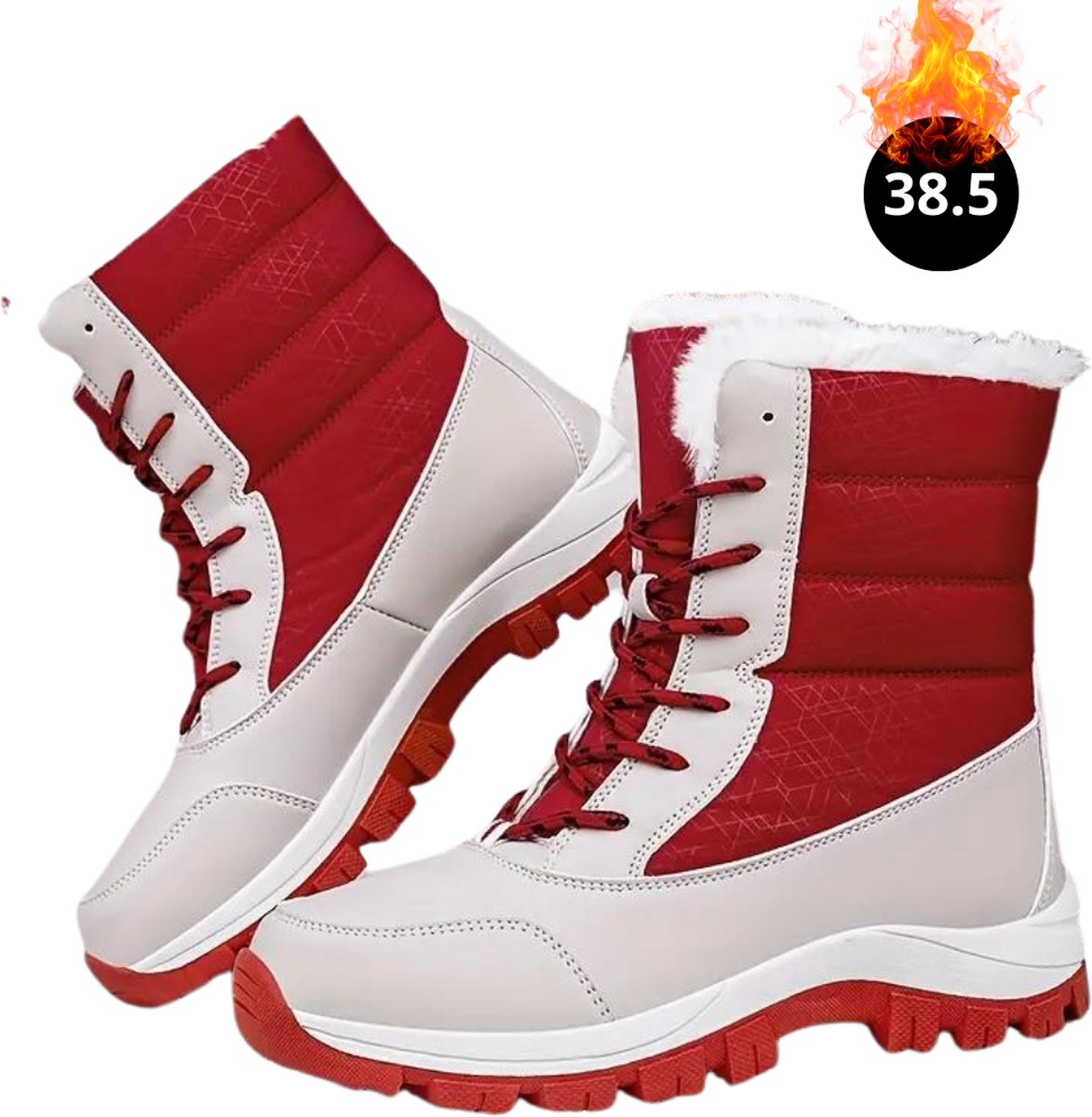 Livano Snowboots Sneeuwschoenen Sneeuwboots Dames Wintersport Ski Skischoenen – 38.5- Laarzen Grijs