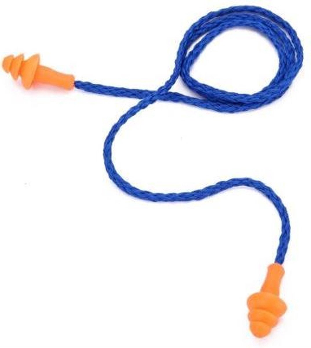 Goedkoopste Scoby - 5 x Klusoordoppen - Oordopjes - Met Draad - Earplugs - Blauw/Oranje