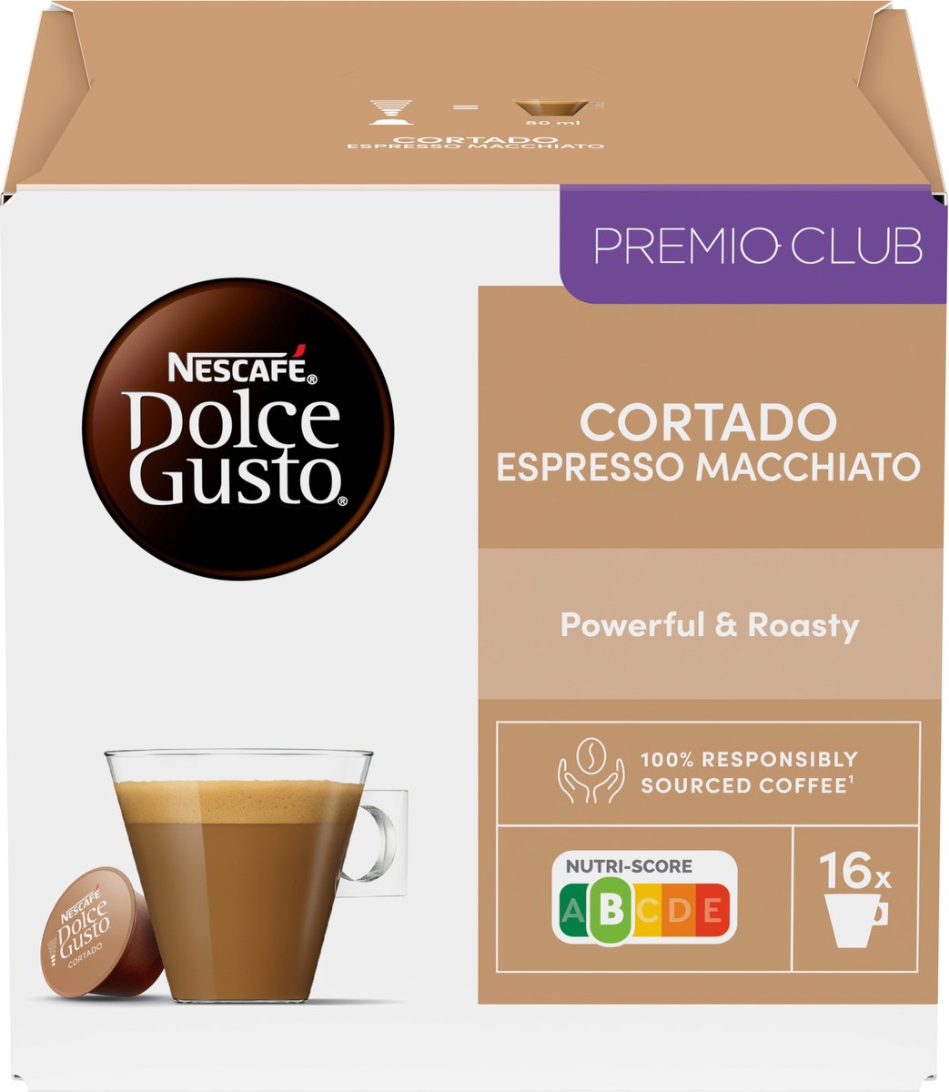 Nescafé Dolce Gusto capsules Cortado Espresso Macchiato - 48 koffiecups voor 48 koppen koffie thumbnail 2