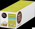 Schuin aanzicht van Nescafé Dolce Gusto Cappuccino Skinny & Unsweetened verpakking met Nutri-Score A.