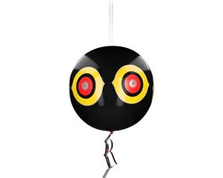 Knock Pest Control Vogel Schrikballon - Duivenverjager - Vogelverschrikker met Weerspiegeling en Kleurcontrast - Kraaien, Reigers, Spreeuwen - Reflecterend & Glinsterend - Zwart