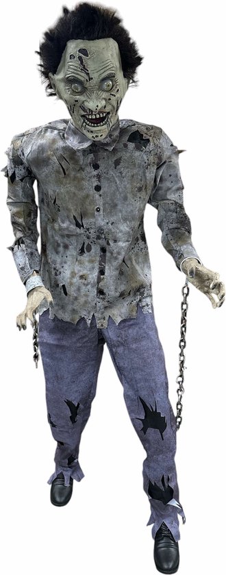 Halloween Pop Zombie Attack - Animatronic met bewegingssensor - 180 cm