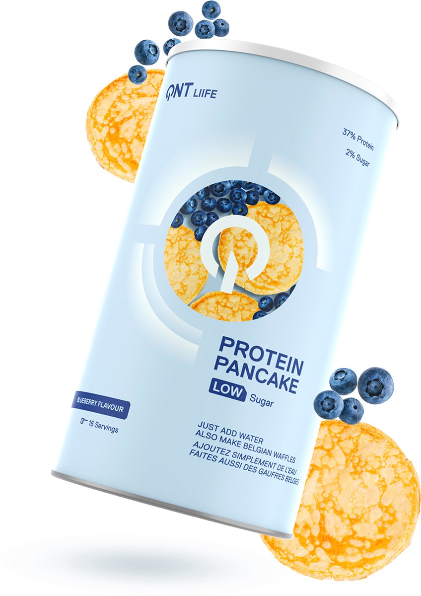 Goedkoopste QNT Protein Pancake Powder Blueberry 500 gram