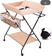 Bol.com Babyverschoontafel - Verschoontafel - Aankleedtafel - Luiertafel - Verschoonstation - Babytafel - Reisluiertafel - Rose aanbieding