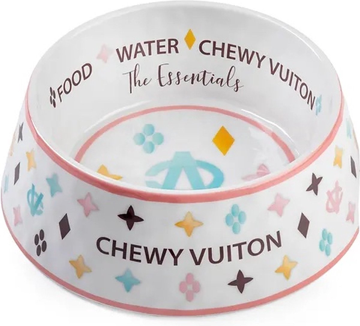 Chewy Vuiton voerbak wit S