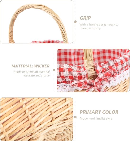 Picknick Manden Outdoor Picknick Rotan Opslag Gift Mand