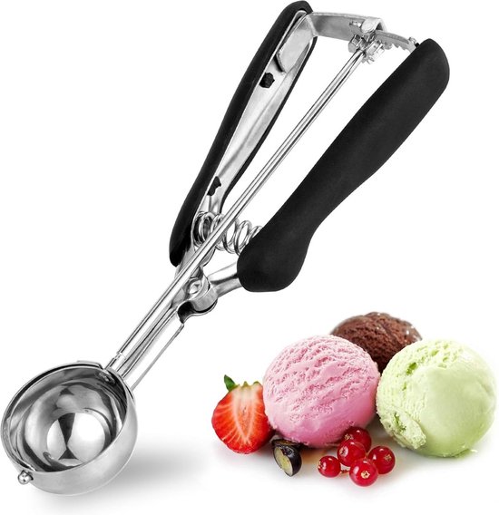 Oliver's Kitchen ® IJsschep - Schep perfecte bollen met onze ... : Ijsschep Schep Afbeeldingen : Ijsklontjes Schep : Ice Cream Tools : Ijspen ijsschep, ijsspatel van roestvrij staal met houten handvat