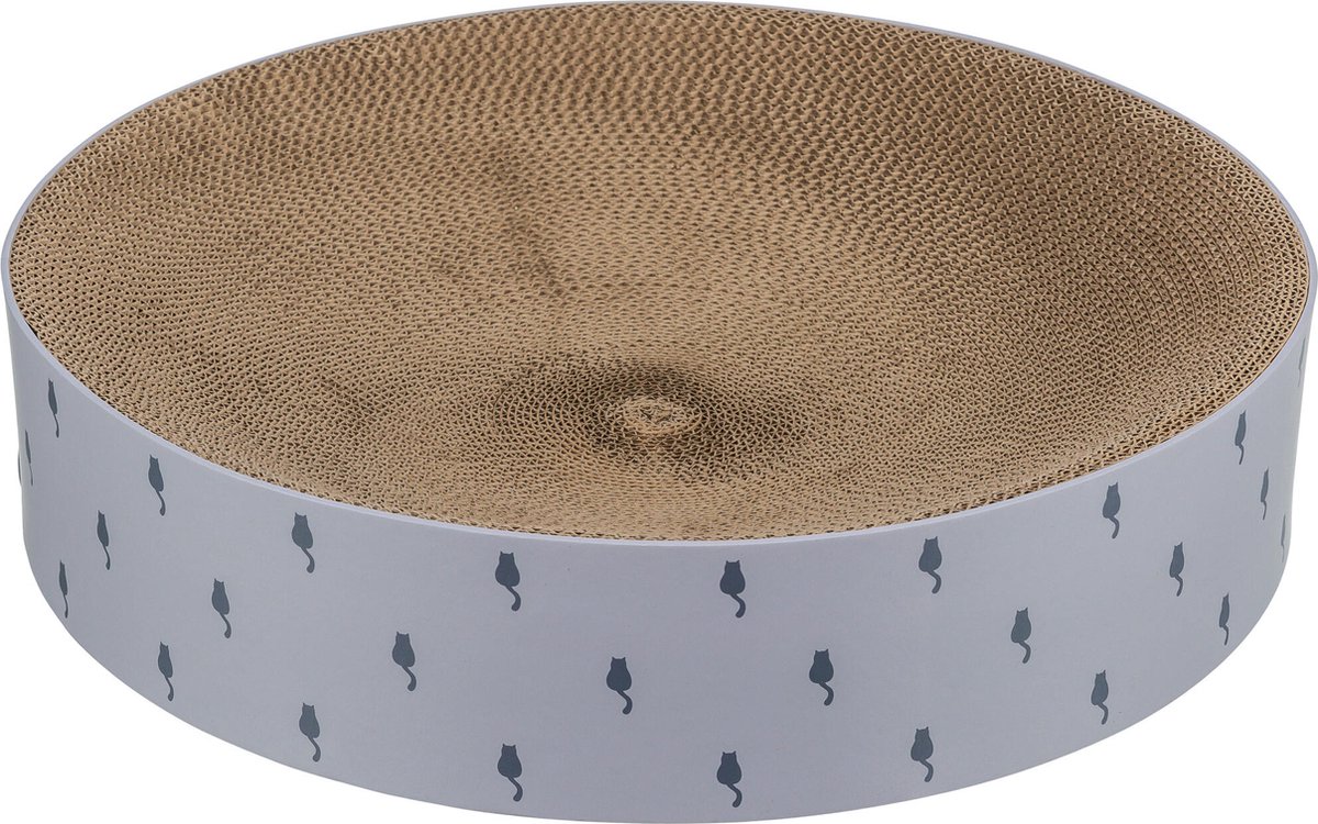 Trixie krabmand Lilly Karton Catnip Lichtgrijs 45 x 10 cm