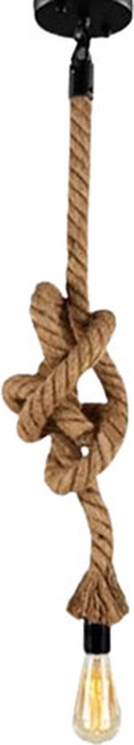 Lampe à corde moderne Vintage - Lampe suspendue - Lustre industriel - Corde de 2 mètres - Lumière - Décoration