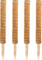 Bloomin Mosstok - Verlengbaar tot 150cm - Mosstok voor Planten - Plantensteun - Mosstok Verlengbaar - Plantenstok - Mosstock Monstera - Plantenrek Buiten - Mosstok 50CM - 4 stuks