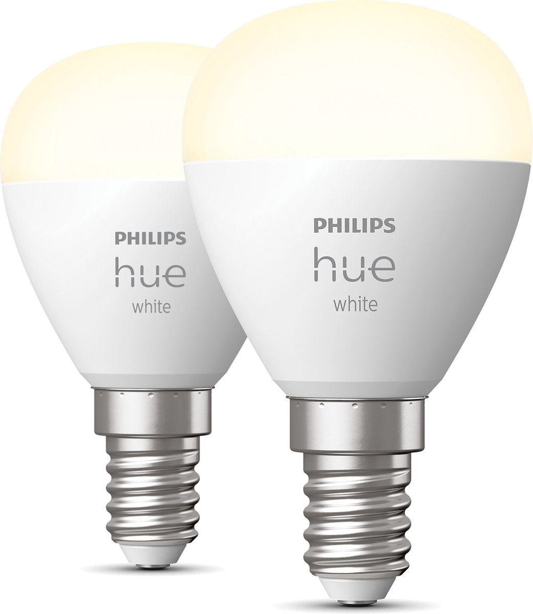 Philips Hue Kogellamp Lichtbron E14 Duopack - zachtwit licht - 5,7W - Bluetooth - 2 Stuks — afbeelding 3